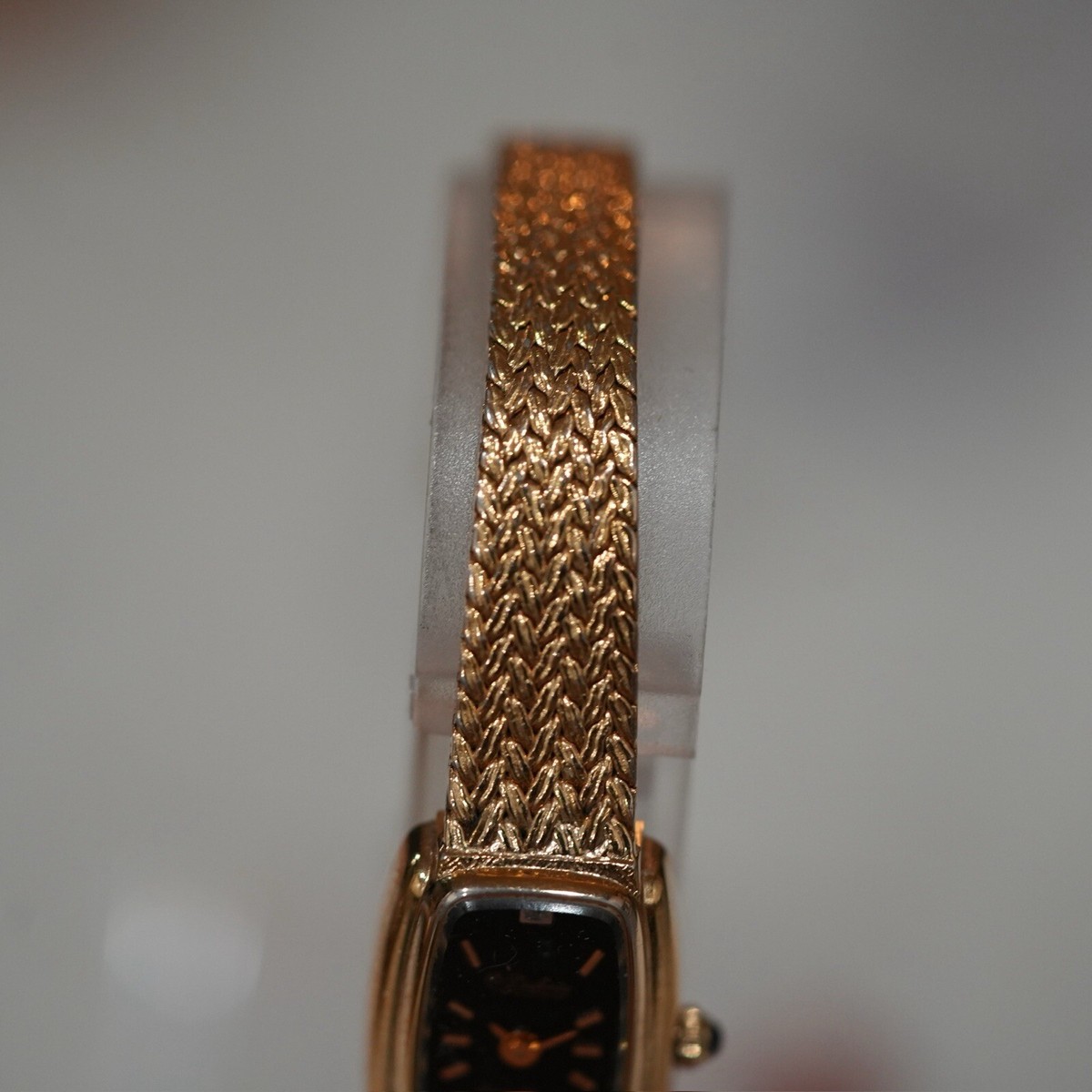Dufonte Lucien Piccard Black Dial Diamond Accent Women display picture 1