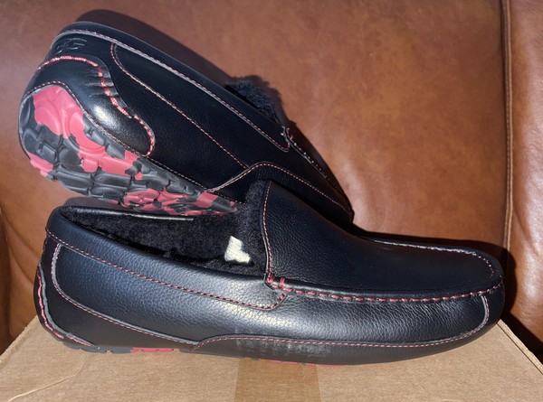 ugg ascot black marble