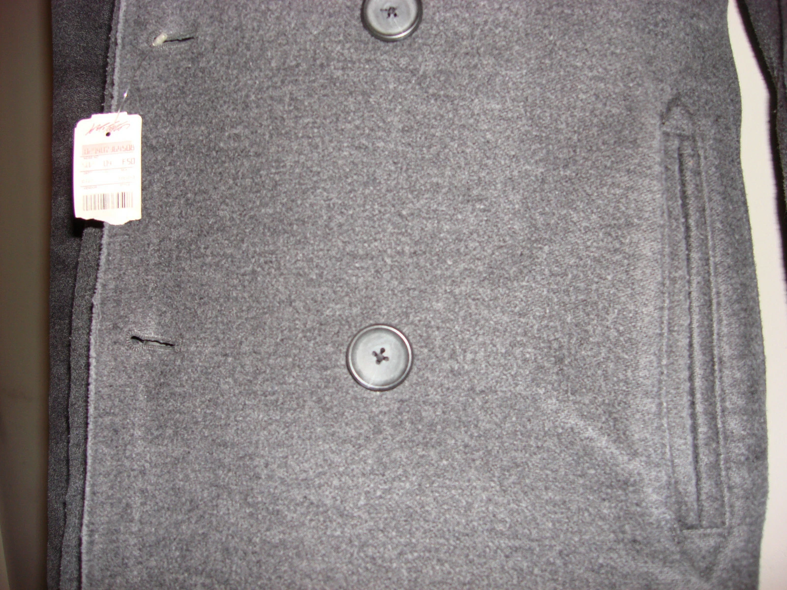 NEW $800 MARC JACOBS SLIM WOOL DOUBLE BREASTED DISTRESSED PEACOAT JACKET COAT image 7