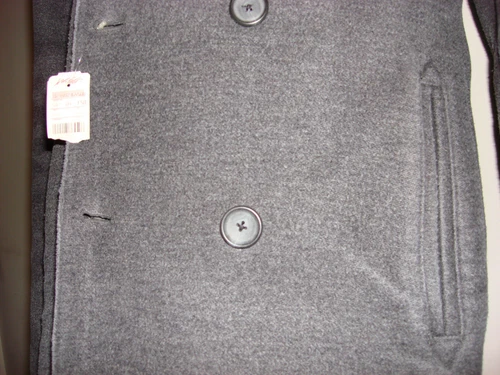 NEW $800 MARC JACOBS SLIM WOOL DOUBLE BREASTED DISTRESSED PEACOAT JACKET COAT image 7