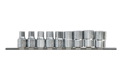TORX-Stecknusssatz TOPTUL 1/2 zoll 9 Stück (E10 - E24)