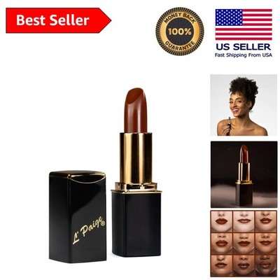 Satin Finish Color-Changing Lipstick - Brown to Raspberry-Red, Hydrating Formula