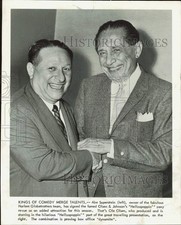 1960 Press Photo Abe Saperstein & Producer Ole Olsen of 