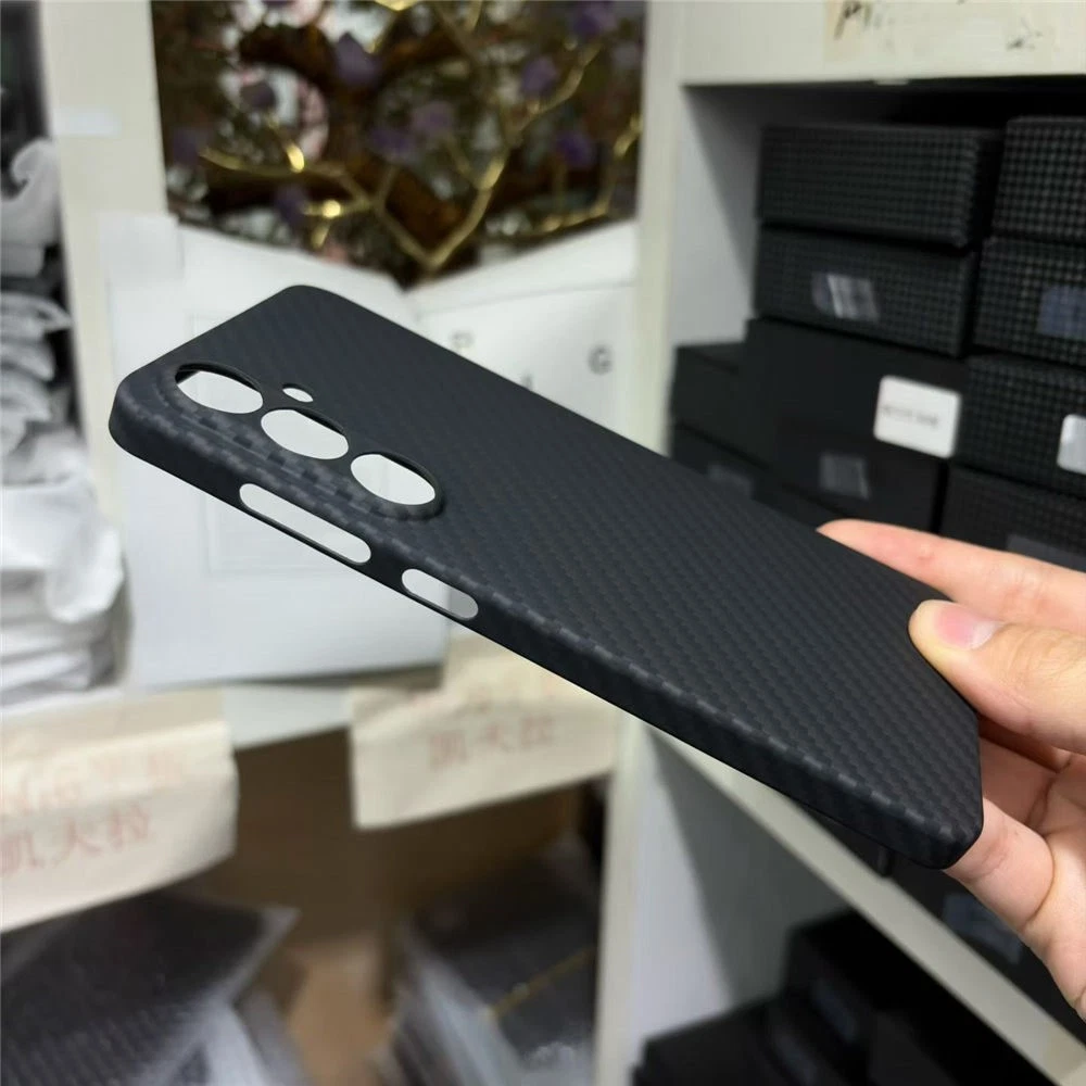 Magnetic Genuine Aramid Carbon Fiber Case For Samsung Galaxy S25 FE Armor Cover - Picture 6 of 6