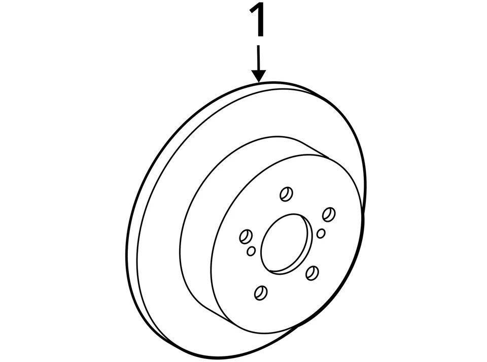 Rear Brakes Fits 10-22 PRIUS 3954954 - Image 4 of 4