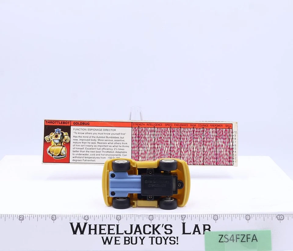 Figura de acción Goldbug 100 % completa 1987 G1 Transformers Hasbro vintage FUNCIONA Foto 4 de 4