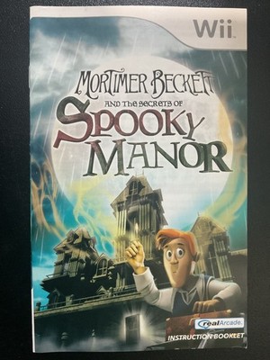 Mortimer Beckett and the Secrets of Spooky Nintendo Wii Instruction Manual Only