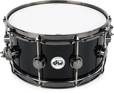 DW Collector's Series Maple Snare Drum - 6.5 inches x 14 inches - Gloss Black