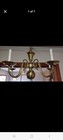 Brass 5 light Chandelier  — photo 6