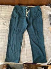 FIGS Technical Collection 2XL Teal Scrub CARGO Pants