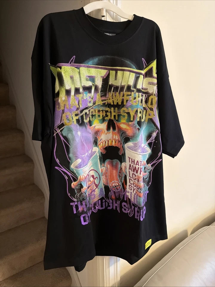 Camiseta Lost Hills X Awful Lote de Jarabe para la Tos Colaboración Talla 2XL NUEVA Foto 4 de 4