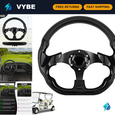 Universal Golf Cart Steering Wheel - D-shaped Design For Club Car Ezgo Yamaha Universal Golf Cart Steering Wheel - D-shaped Design For Club Car Ezgo Yamaha