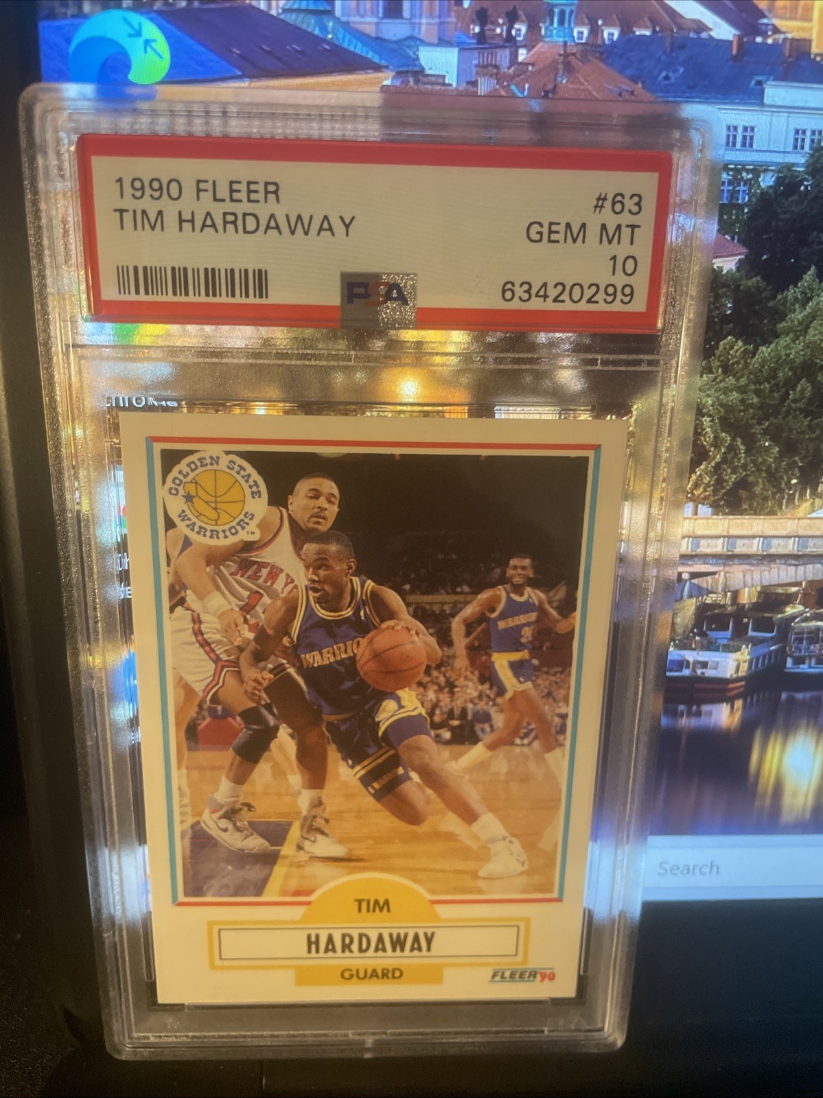 1990 Fleer Basketball Warriors Tim Hardaway Rookie RC Card #63 PSA 10 GEM MT QTY