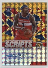 2020-21 Panini Mosaic Scripts Gold Prizm Bradley Beal #SC-BBE Auto 1p0v