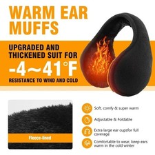 Ear Muffs Winter Ear warmers Fleece Earwarmer Mens Womens Behind the Head Band