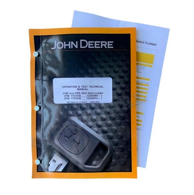JOHN DEERE 318E 320E 324E SKID STEER OPERATION TEST SERVICE MANUAL +!BONUS!