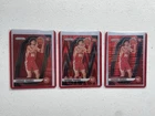 2024-25 Prizm Zaccharie Risacher 3 Card Lot Red /299, Seismic /299 & Pulsar /75