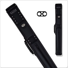 Elite ECP22 Prime Black Leather/Chrome Accents 2x2 Pool/Billiard Cue Case