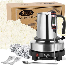 SAEUYVB Candle Making Kit with Wax Melter, Candle Wax for Candle Making - DIY Ca