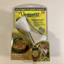 Veggetti Spiral Slicer Turns Veggies Into Healthy Spaghetti As Seen On TV Sealed