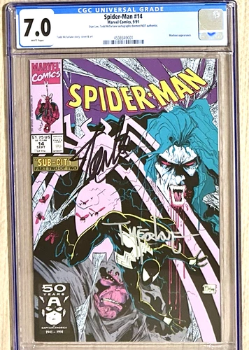 Spider-Man #14 CGC Graded 7.0 Marvel September 1991 White Pages Comic Book.