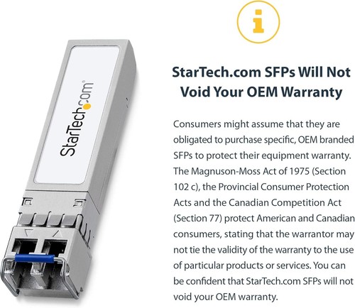 StarTech.com HPE J4858C Compatible SFP Module - 1000BASE-SX - 1GbE Multi Mode (M - 第 5/6 張圖片