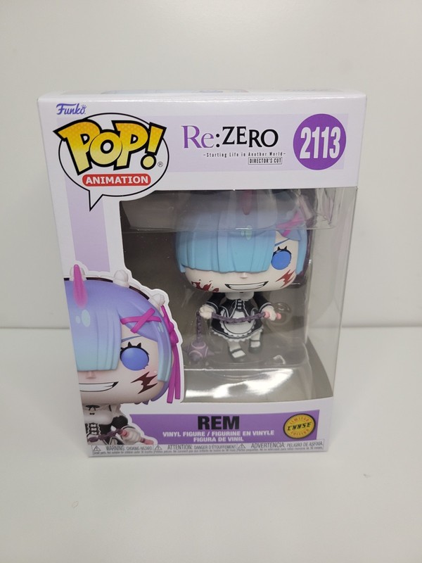 Funko Pop Rem Chase 2113 Re Zero Anime Exclusive Vinyl Figure Mint Box”