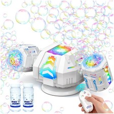 Rechargeable Bubble Machine for ,Big Automatic Bubble Maker for Parties