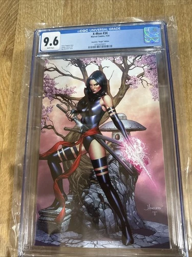 X-Men #34 Jay Anacleto Psylocke Virgin Variant CGC 9.6 Graded Comic