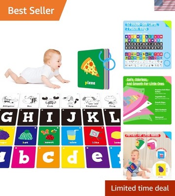 Educational 52 PCS Double-Sided Baby Flashcards - Black & White Visual Aids