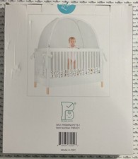 PRO BABY SAFETY Pop Up Crib Tent, Polyester Netting Cover-Pets Design BRAND NEW