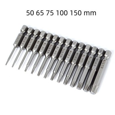 Torx TX Bits S2 Stahl Magnet T3-T50 Schraubendreher Bit 50 65 75 100 150 mm Lang
