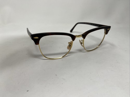 RAY BAN CLUBMASTER RB3016 1145/19 51/21/145 MATTE TORTOISE GOLD 6659 - Picture 4 of 8