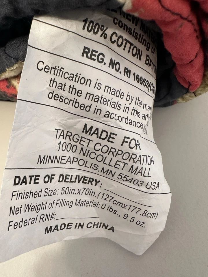 Manta Acolchada John Derian Target Edredón Amaryllis Nueva Con Etiquetas 2025 Nueva Con Etiquetas Foto 2 de 4