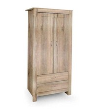 ARMADIO DA ARREDO CON 2 CASSETTI E 2 ANTE 80X52X180 CM COLORE ROVERE