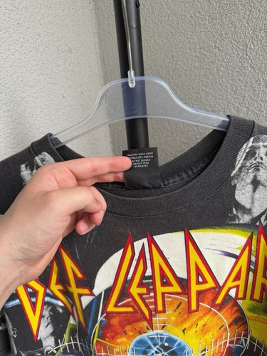 Camiseta De Colección 1992 Def Leppard Estampado Completo Rock Band Talla XL - Imagen 6 de 21