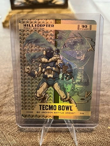 Bo Jackson Battle Arena Tecmo Bowl Hillicopter Endzone Ice Battlefoil Card