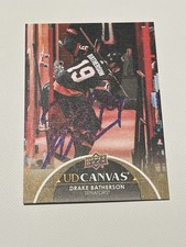 Drake Batherson Signed Card UD Upper Deck Canvas JSA COA IP Auto Senators b