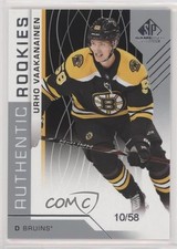 2018 Upper Deck SP Game Used Authentic Rookies 10/58 Urho Vaakanainen #176 n1u