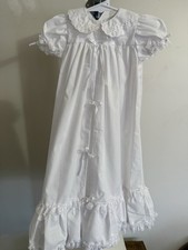 Peaches N Cream Christening Gown  Bonnet - Size 0-3 Months