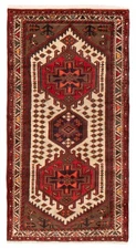 Vintage Oriental Hand-Knotted Carpet 2'10" x 5'4" Traditional Wool Area Rug