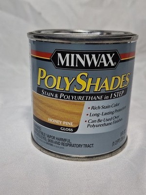 Minwax PolyShades Honey Pine Gloss Stain & Polyurethane 8 Fl Oz