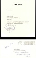 Typed Letter signed by Sammy Davis Jr. - 1974 dated Autograph - Autographs of