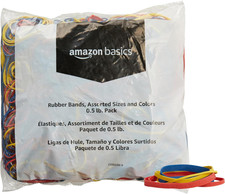 Amazon Basics Assorted Size and Color Rubber ...