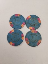 4 Sam's Town Las Vegas 1 casino chips obsolete gaming token poker chips
