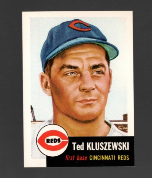 1991 Topps Archives 1953 Reprint Ted Kluszewski Cincinnati Reds #162 Near Mint