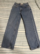 Vtg Levi's 550 Boys 12 Slim Relaxed Fit Jeans Blue 100 Cotton Made in Colombia