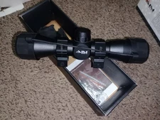 AIM SPORTS 4X32 Compact  Scope With Rings Rangefinder JTR432B NEW