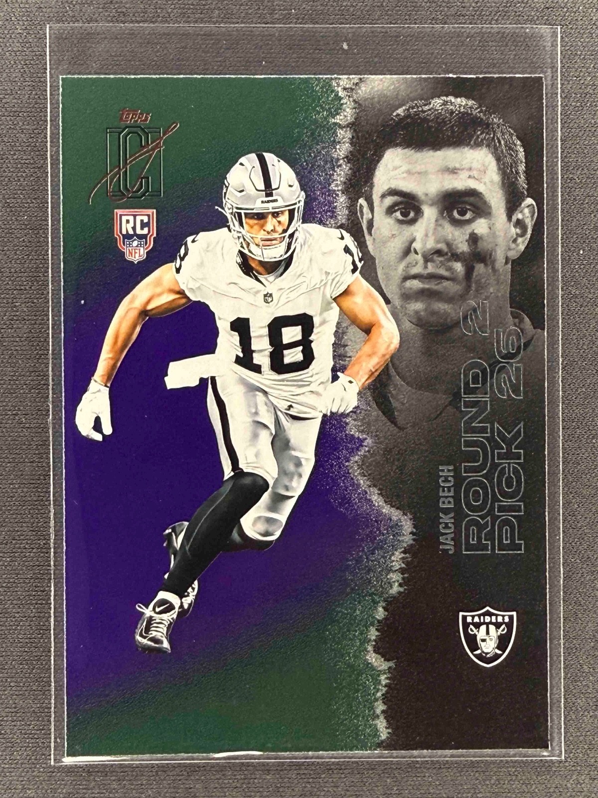 Jack Bech Green & Purple Topps Signature Class - Green & Purple 129 NM