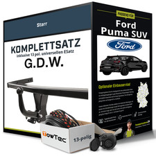 Für FORD Puma SUV Typ J2K , CF7 Anhängerkupplung starr +eSatz 13pol uni 19- NEU